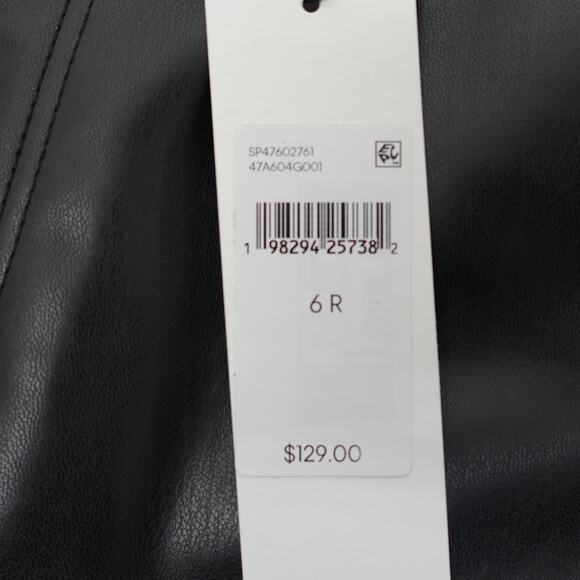 Calvin Klein Jeans  Faux Leather 90s Pants Black Beauty - 6 - Picture 10 of 10